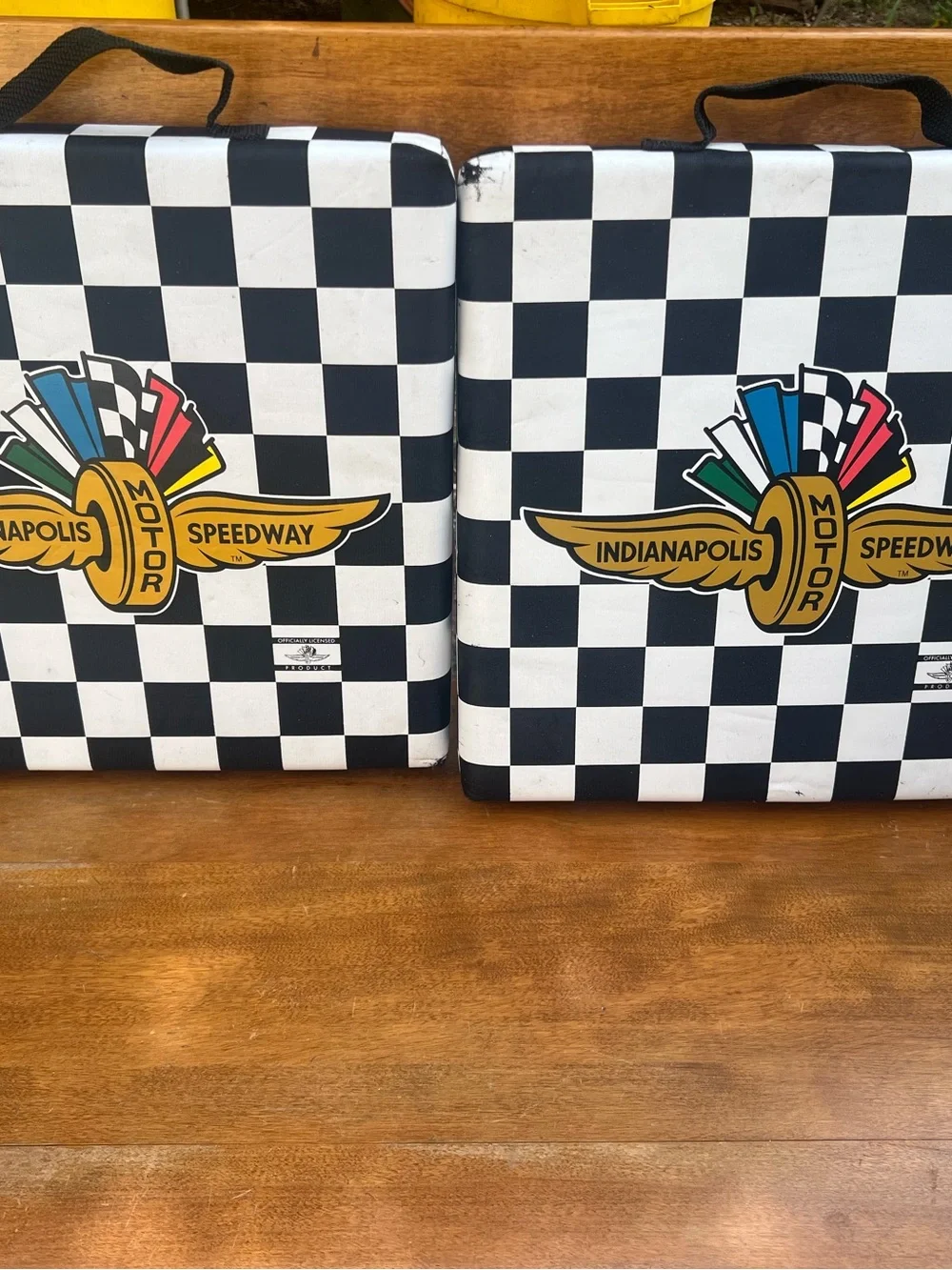 Checkered Seat Cushion - Black & White